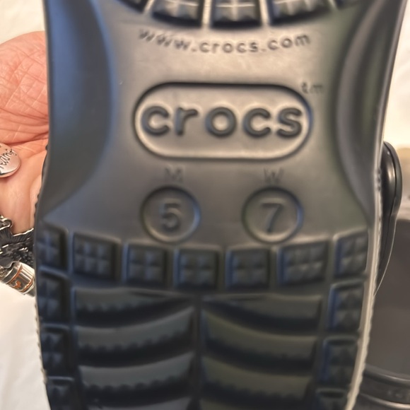 Black Crocs clear top - Picture 4 of 5